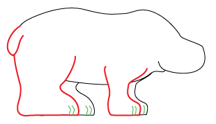 How to draw a Cartoon Polar Bear step 4